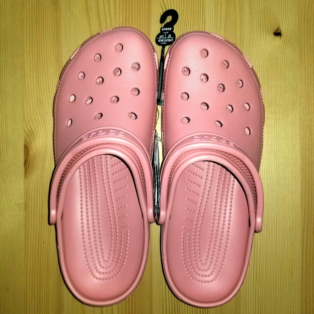 New! CROCS Classic Clogs BLOSSOM Mens Size 11
